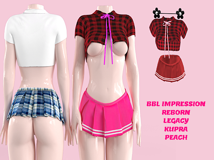 [SP] Peach Print Skirtset1 