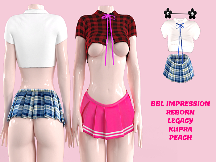 [SP] Peach Print Skirtset1 