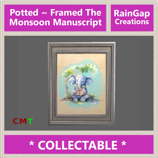 Potted - Framed: The Monsoon Manuscript ACTUAL ITEM