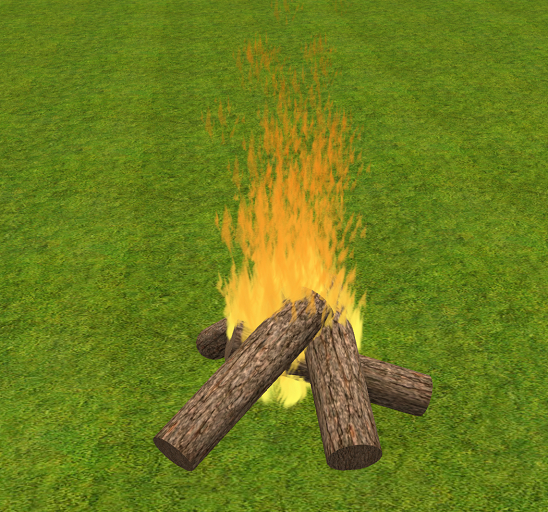 Simple Logs & Fire No Shut Off No Sound