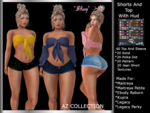 *BSASSY* STORE SPECIAL AZ COLLECTIONS SHORTS AND TOP WITH HUD