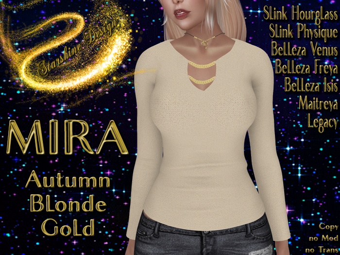 ~✯SD✯~ MIRA SHIRT [AUTUMN BLONDE~GOLD]