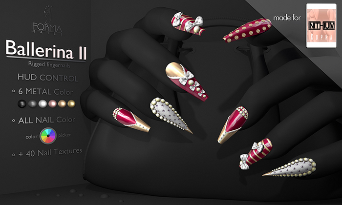 [FORMANAILS] NAILS - | Kupra Nails | - | Ballerina 2 NAILS | Bento Nails | Rigged Nails