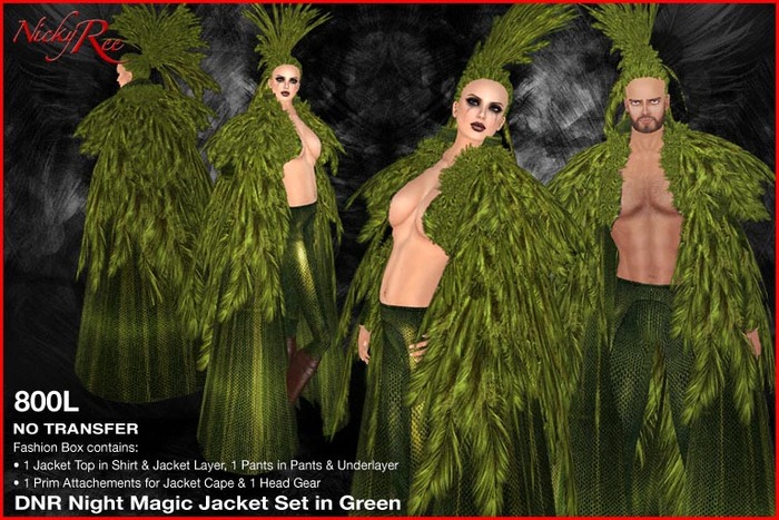*DNR* Night Magic Jacket in Green