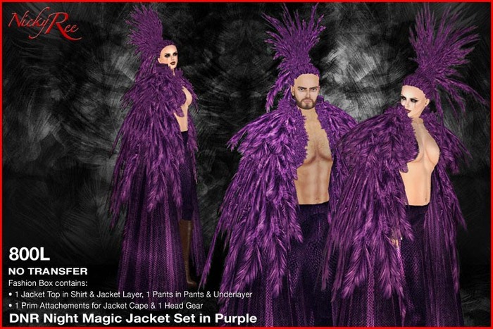 *DNR* Night Magic Jacket in Purple