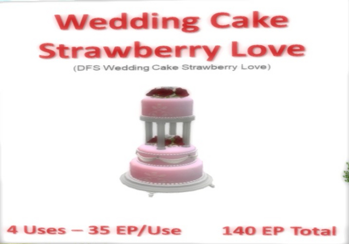 DFS Wedding Cake Strawberry Love