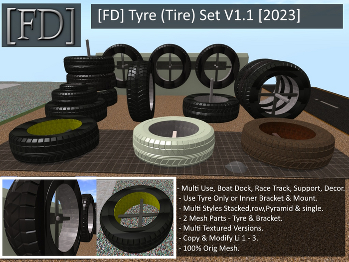 [FD] Tyre (Tire) Set V1.1 [2023]