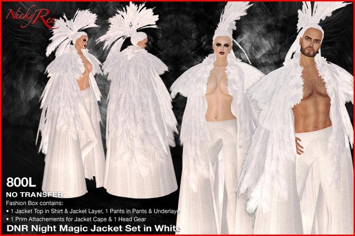*DNR* Night Magic Jacket in White