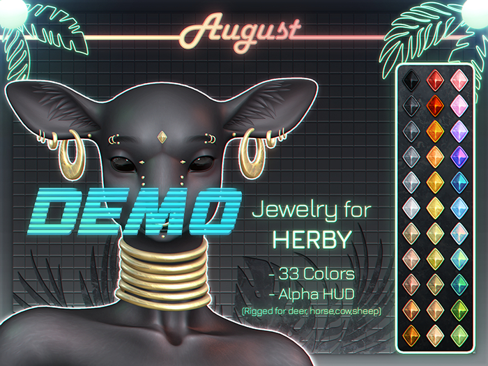 [• AUGUST •] - Jewelry for Herby heads DEMO