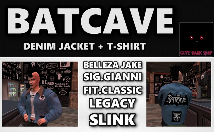 [CDS] BATCAVE Denim Jacket + TShirt  male (box)