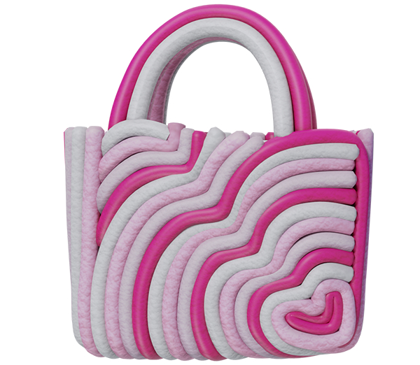 #UNIVERSA - Couture Heart Bag - Pink