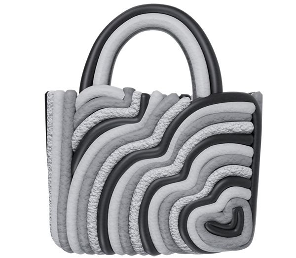 #UNIVERSA - Couture Heart Bag - Black