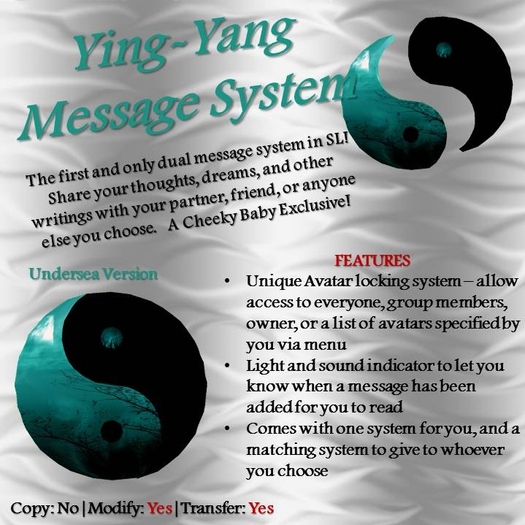 Undersea Ying/Yang Message System