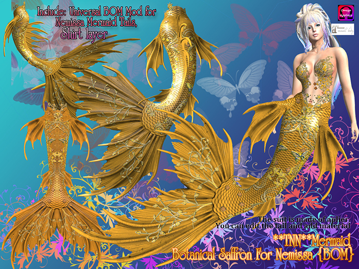 **TNN**Mermaid  =Botanical Saffron = for Nemissa  {BOM}