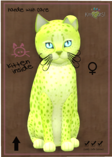 KittyCatS Box - Cheetah! - Lime No. 2
