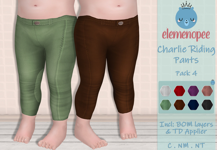 .LMNOP. Charlie Riding Pants // Pack 4 