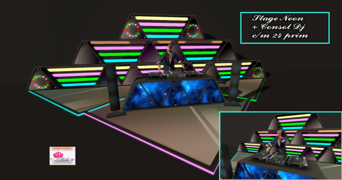 MICSHA-STAGE DJ NEON + CONSOL