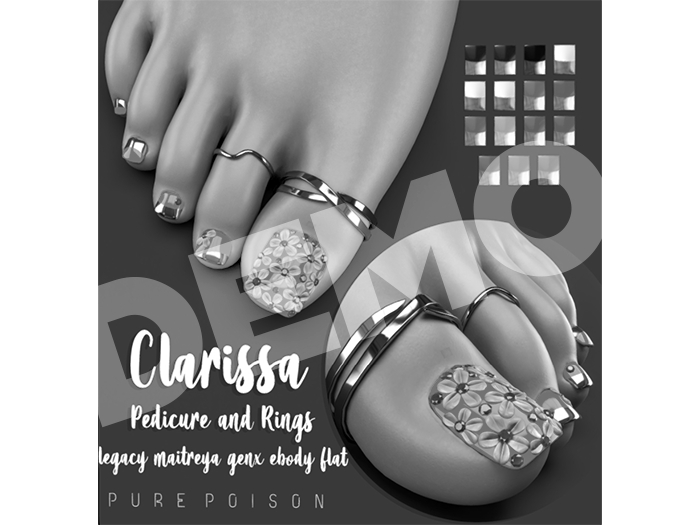 DEMO - Pure Poison - Clarissa Pedicure & Rings  - Unpack