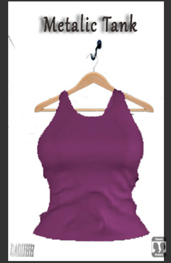 {LD}Clothing-Metalic Tank-Rose