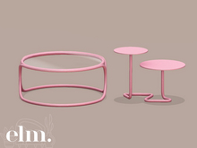 Elm. Ellie Coffee & Side Table [Colours]