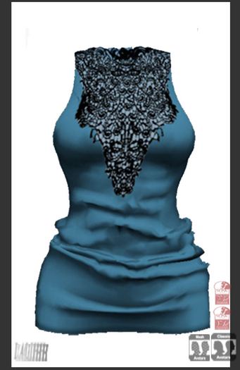 {LD}Clothing-Slide Tank With Leggings/Blue