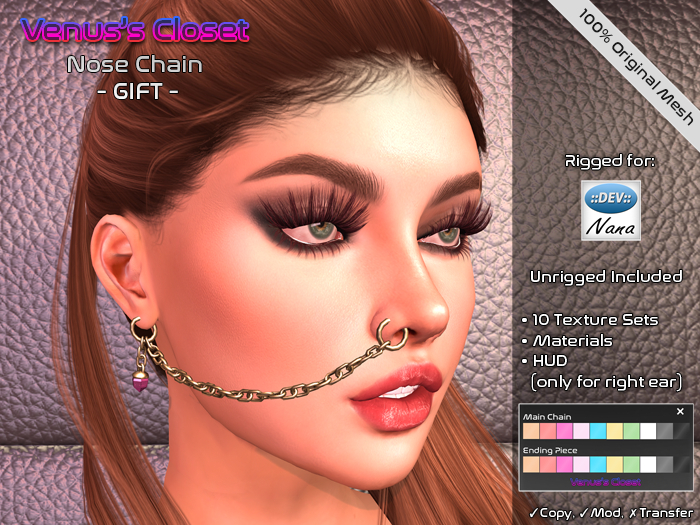 Venus's Closet - Nose Chain - [Gift]
