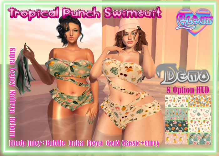 DEMO GLEAM: Tropical Punch Swimsuit