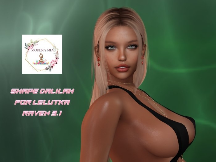 Shape for Lelutka RAVEN-Maitreya-DALILAH