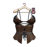FRANSELA: "Amore" Top Brown