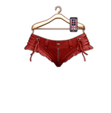 FRANSELA: "Amore" Shorts Red