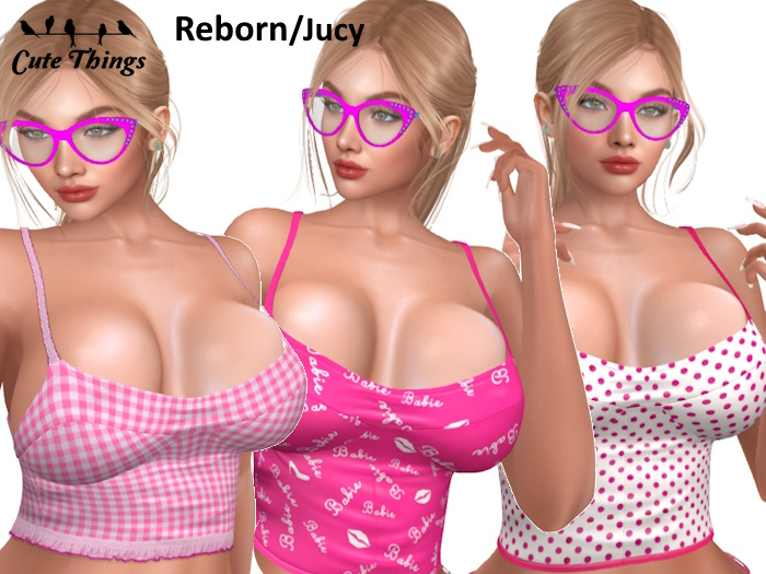 [CT] Babie Tops  3 textures - Barbie  inspired  - Reborn  Jucy 