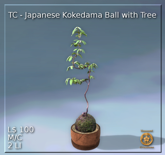 TC - Japanese Kodedama Ball with Tree