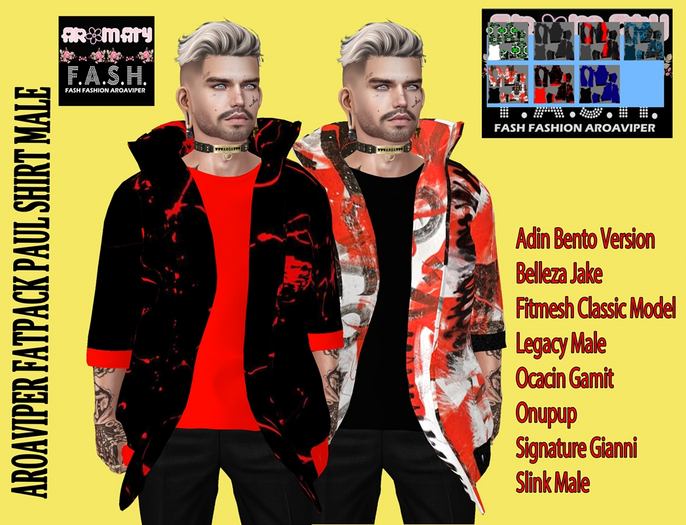 AROAVIPER FATPACK PAUL SHIRT MALE - DEMO