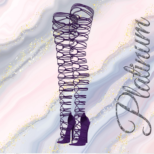 Purple Strapped Heels