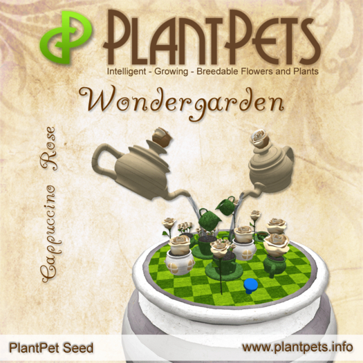 * PlantPet Seed [Wondergarden *Cappuccino Rose*]
