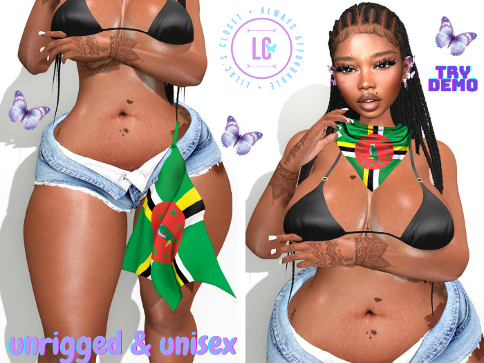 (LC) Flag Fest Set Dominica Unisex