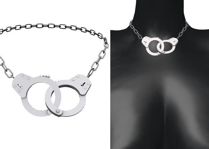 [JD] Womens Handcuffs Necklace