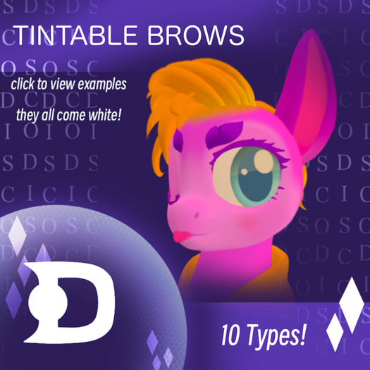 :DE: Pack of 10 Eyebrows!