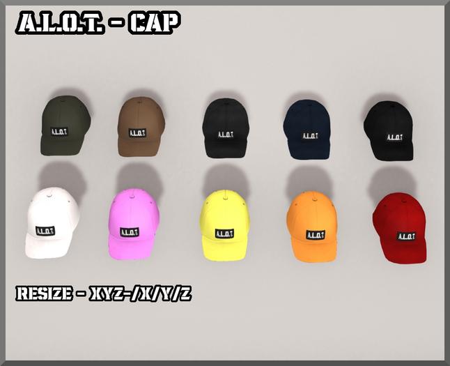 A.L.O.T. CAP - FAT PACK 10 COLORS