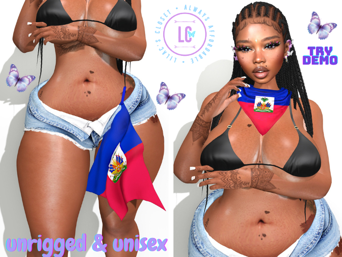 (LC) Flag Fest Set Haiti Unisex