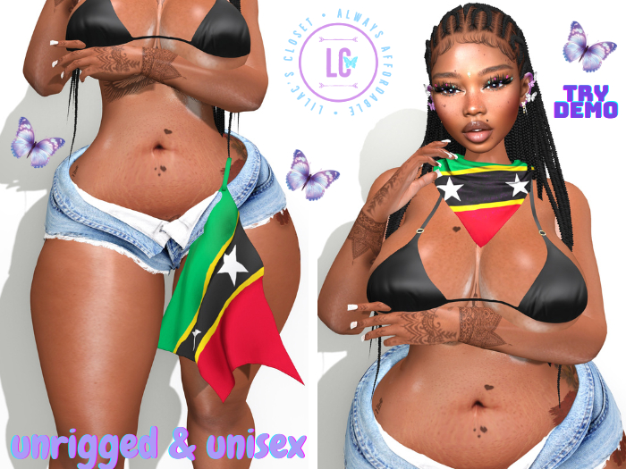(LC) Flag Fest Set St. Kitts and Nevis Unisex