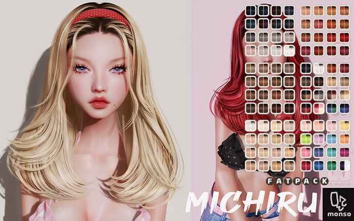 [monso] Michiru Hair /Fatpack
