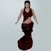 M Saree 05 Maroon Thread Design