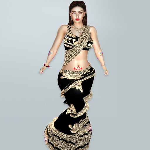 M Saree 26 Sandel Thread Design