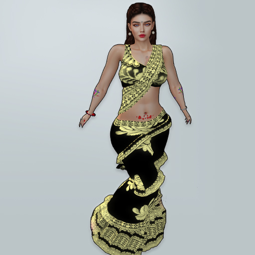 M Saree 23 L Yellow Thread Design