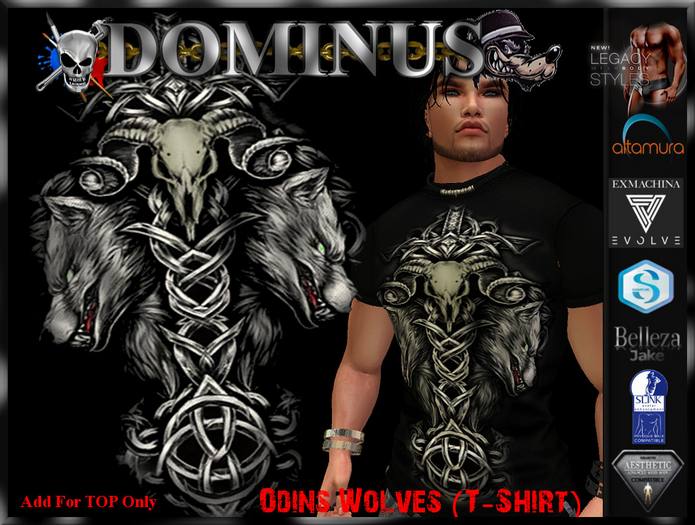 ~DOMINUS~Odins Wolves (T-Shirt)   (ADD)