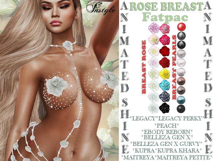 SALE!!!InStyle - Tender ROSE_BREAST HUD color Animated glitter