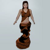 M Saree 32 Brown Thread Design