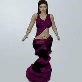 M Saree 33 Purple Thread Design