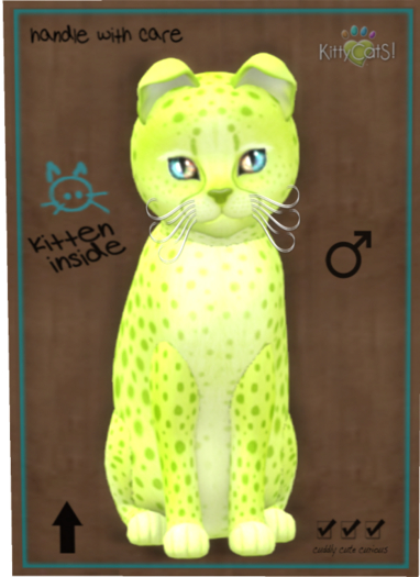 KittyCatS Box - Cheetah! - Lime No. 2